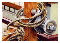 Ropes on the Pride of Baltimore
