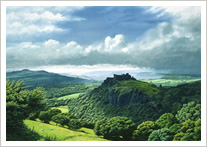 Carreg Cennan, Wales, from the south-east